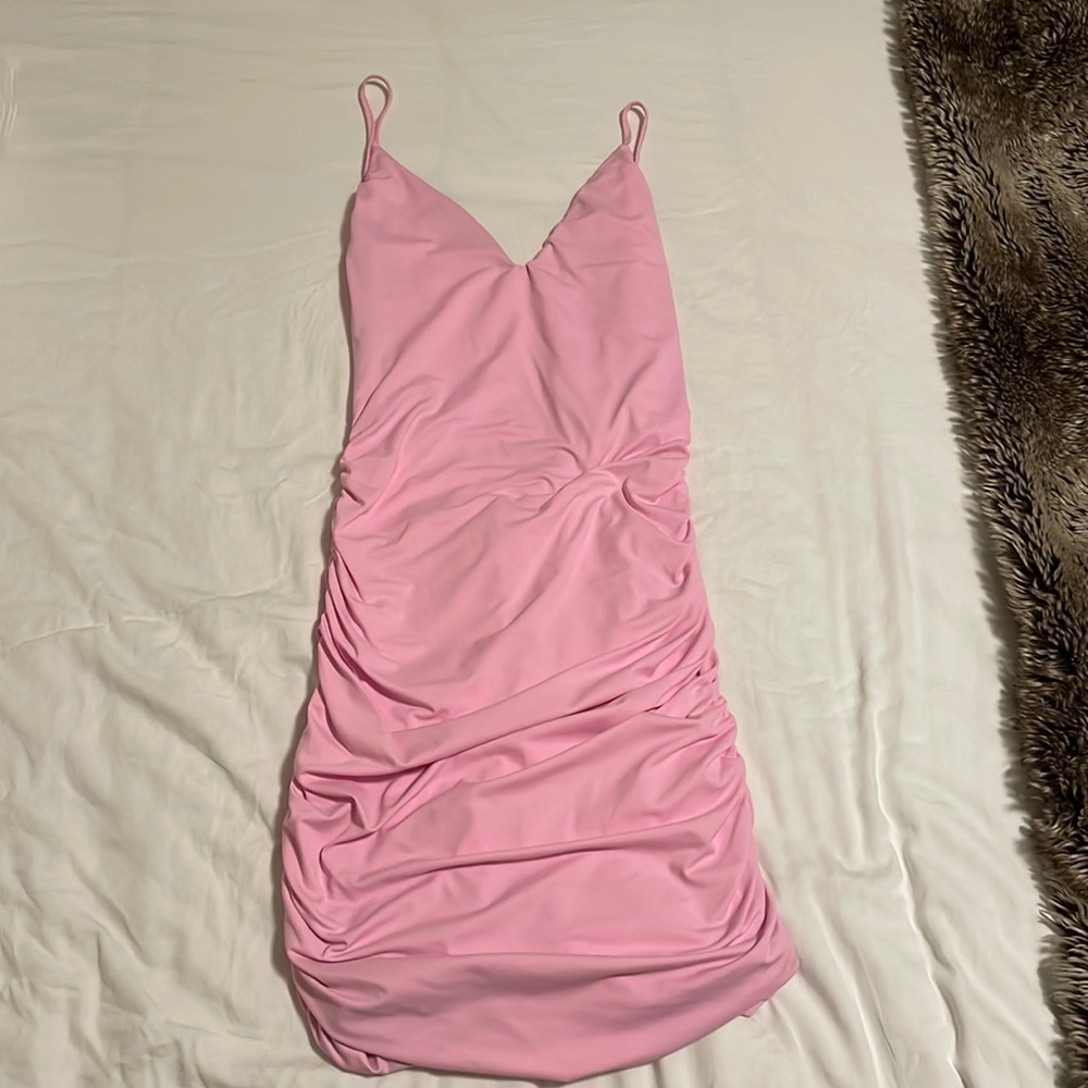 Tiger Mist open back, pink dress